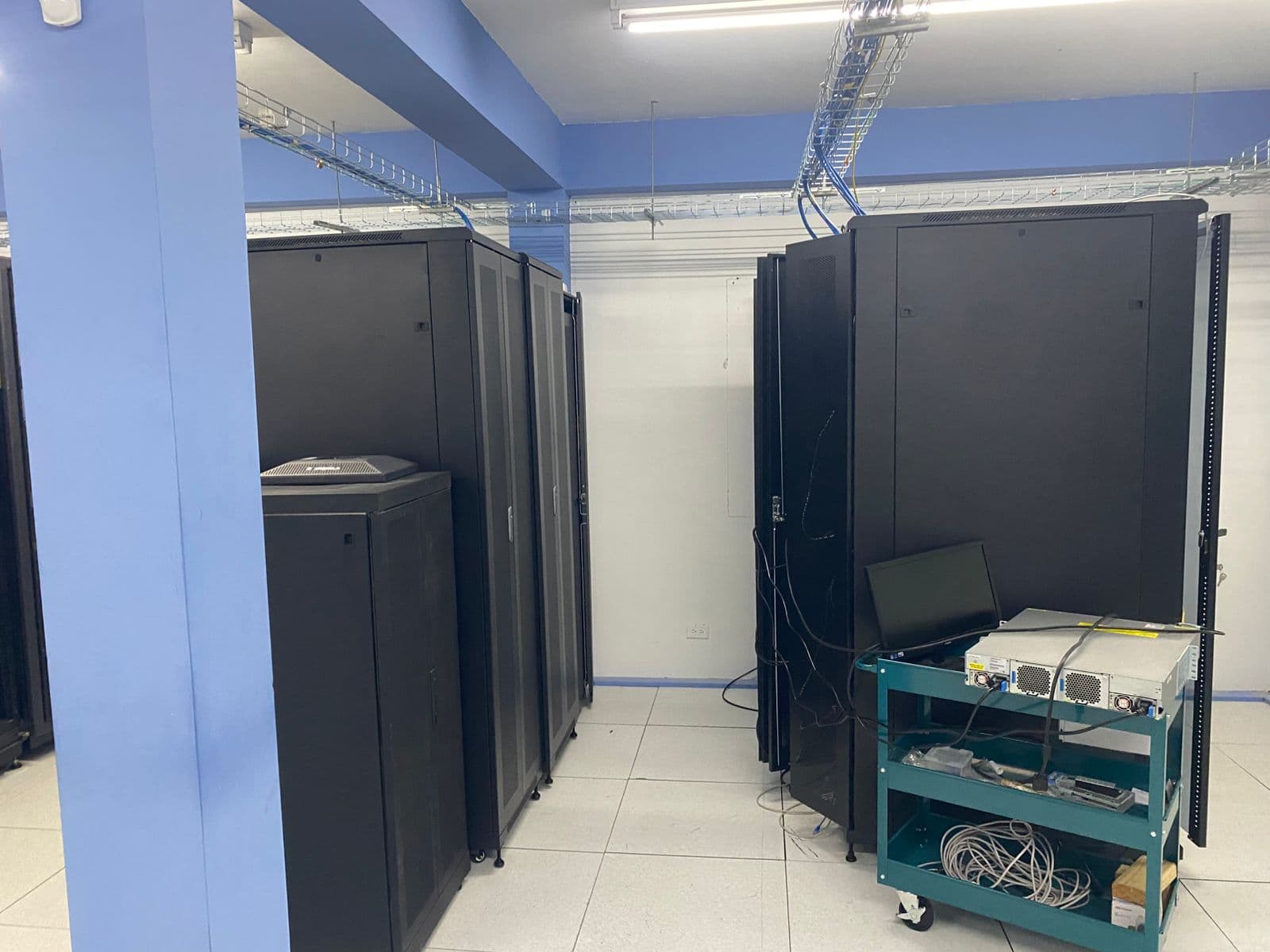 Interior view of BDL server racks